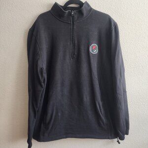 Extracurricular Pullover Sweater Mens XL Half Zip Organic Cotton Patch